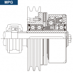 Esquema y sección del montaje del Embrague MPG