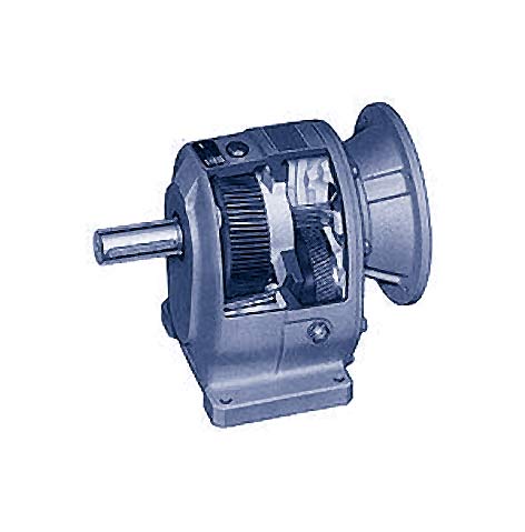 Vista de la sección de un reductor JIV coaxial
